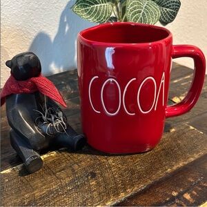 Red Rae Dunn Artisan Collection  by Magenta Cocoa Mug Winter Holiday Christmas